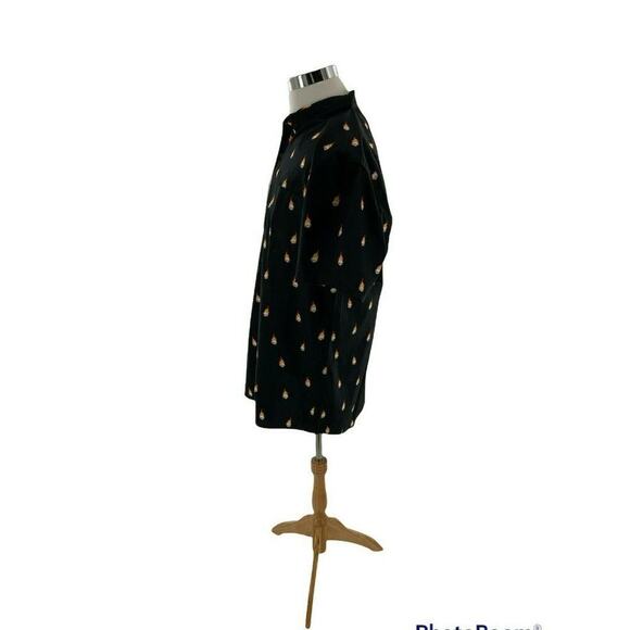 Molokai Surf Co. Shirt Mens XL Short Sleeve Flaming Skull Print Pocket Top NEW - Picture 5 of 11